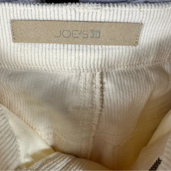 Joe’s Jeans The Frankie Bootcut Mid-Rise Courdroy Slit Hem Double Cream 29 NWT - Picture 10 of 13